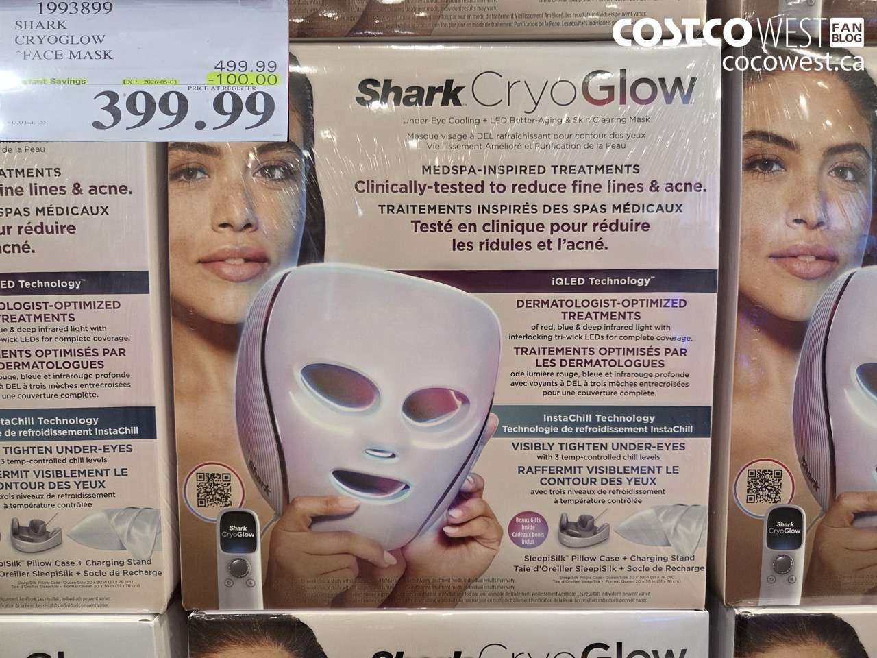 1993899 SHARK CRYOGLOW FACE MASK ($100.00 INSTANT SAVINGS EXPIRES ON 2026-05-03) $399.99