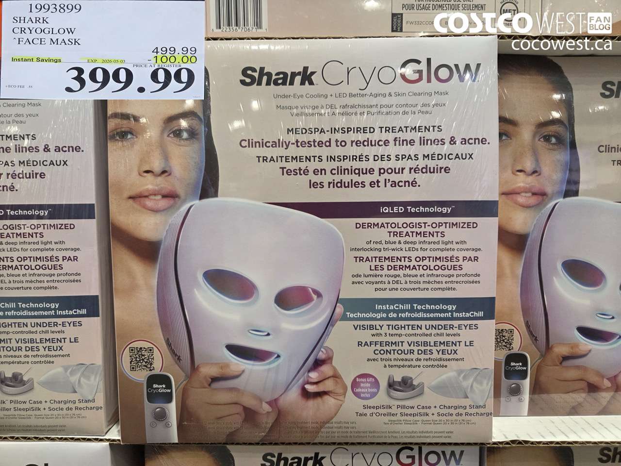 1993899 SHARK CRYOGLOW FACE MASK ($100.00 INSTANT SAVINGS EXPIRES ON 2026-05-03) $399.99