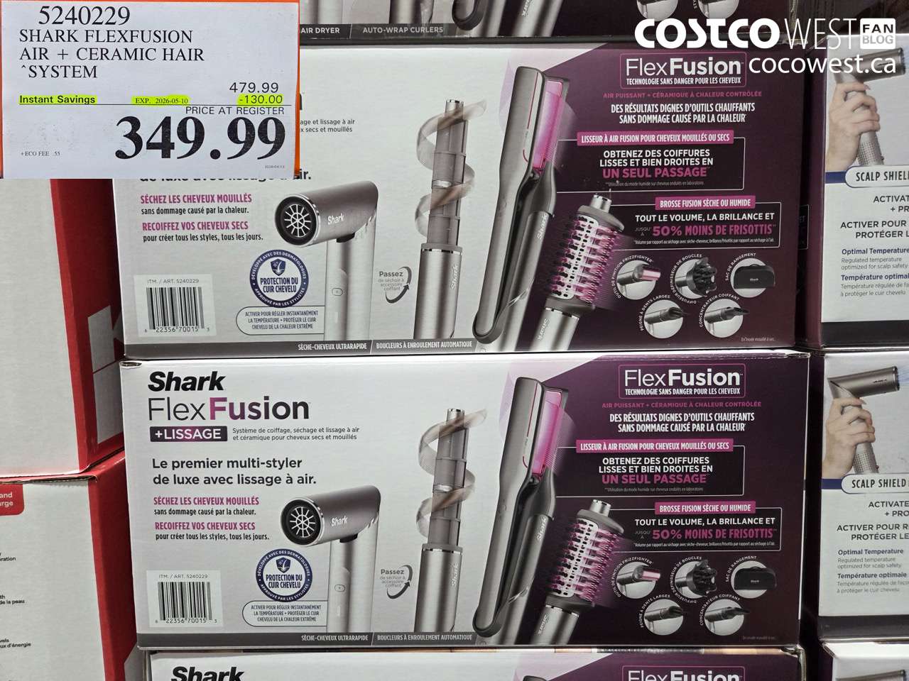 52402229 SHARK FLEXFUSION AIR + CERAMIC HAIR SYSTEM ($130.00 INSTANT SAVINGS EXPIRES ON 2026-05-10) $349.99