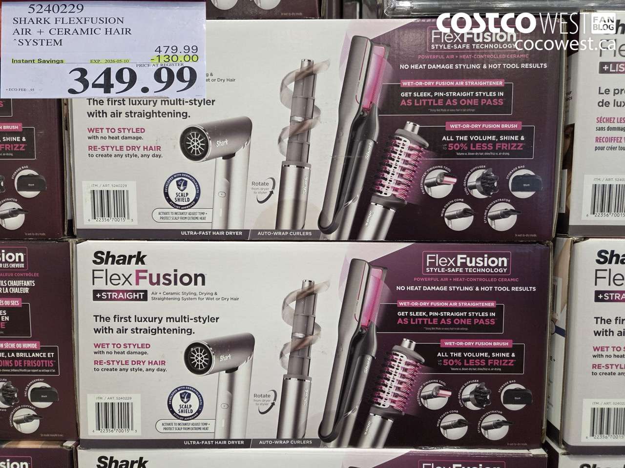 52402229 SHARK FLEXFUSION AIR + CERAMIC HAIR SYSTEM ($130.00 INSTANT SAVINGS EXPIRES ON 2026-05-10) $349.99