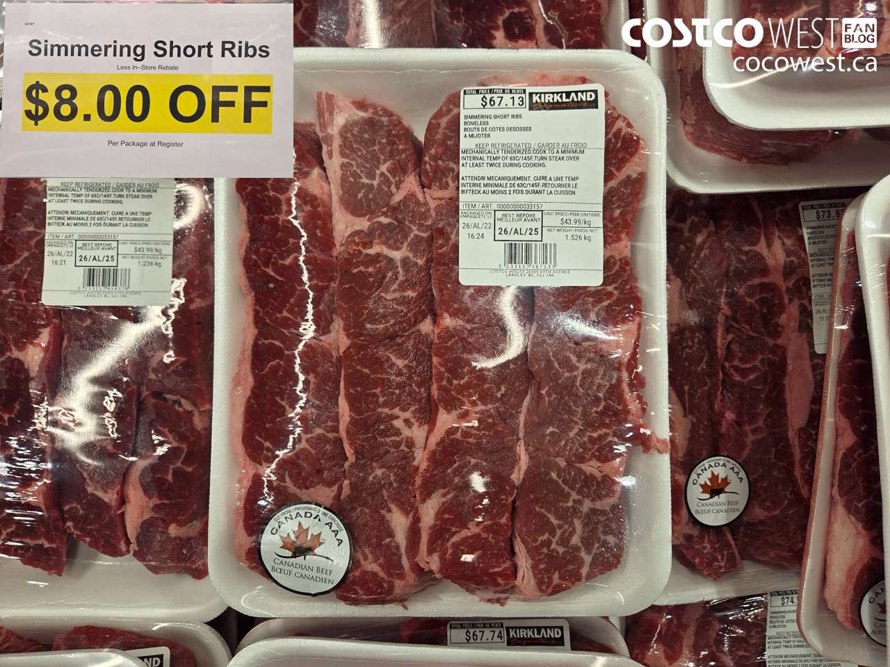 33157 SIMMERING SHORT RIBS ($8.00 INSTANT SAVINGS)