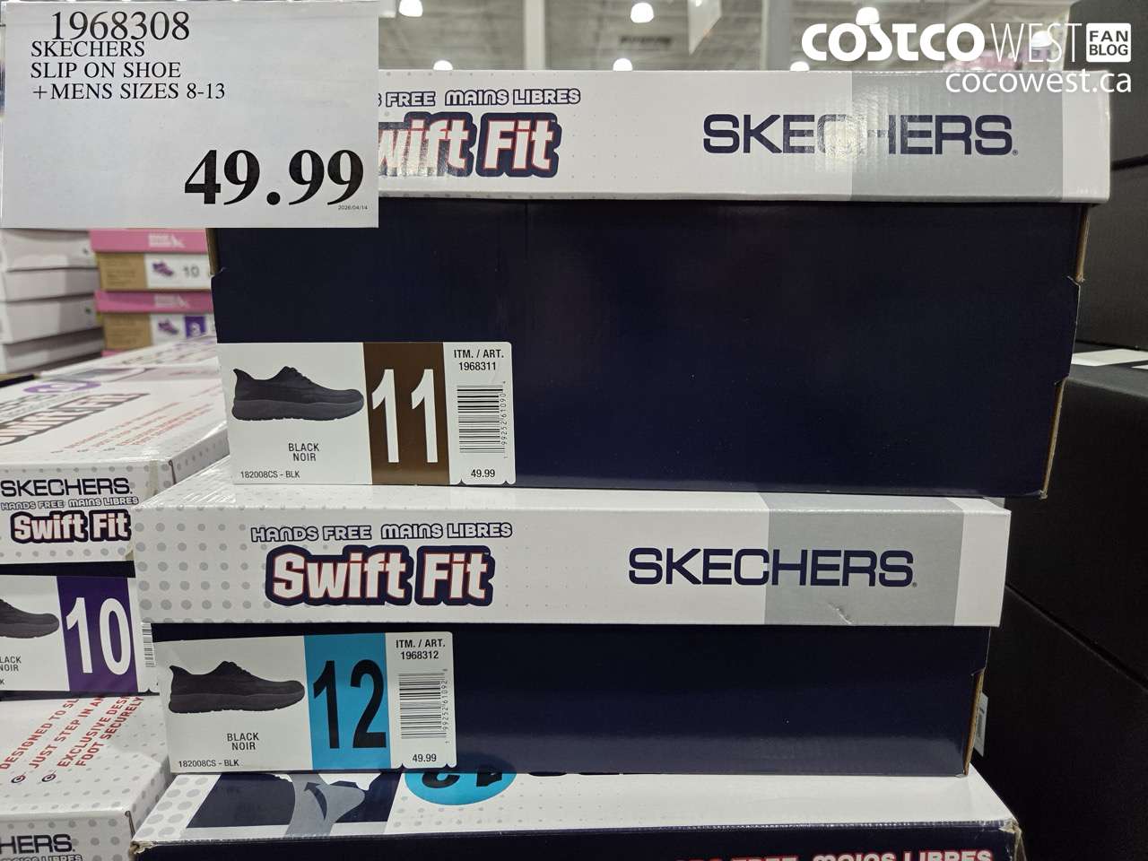 1968308 SKECHERS SLIP ON SHOE + MENS SIZES 8-13 $49.99