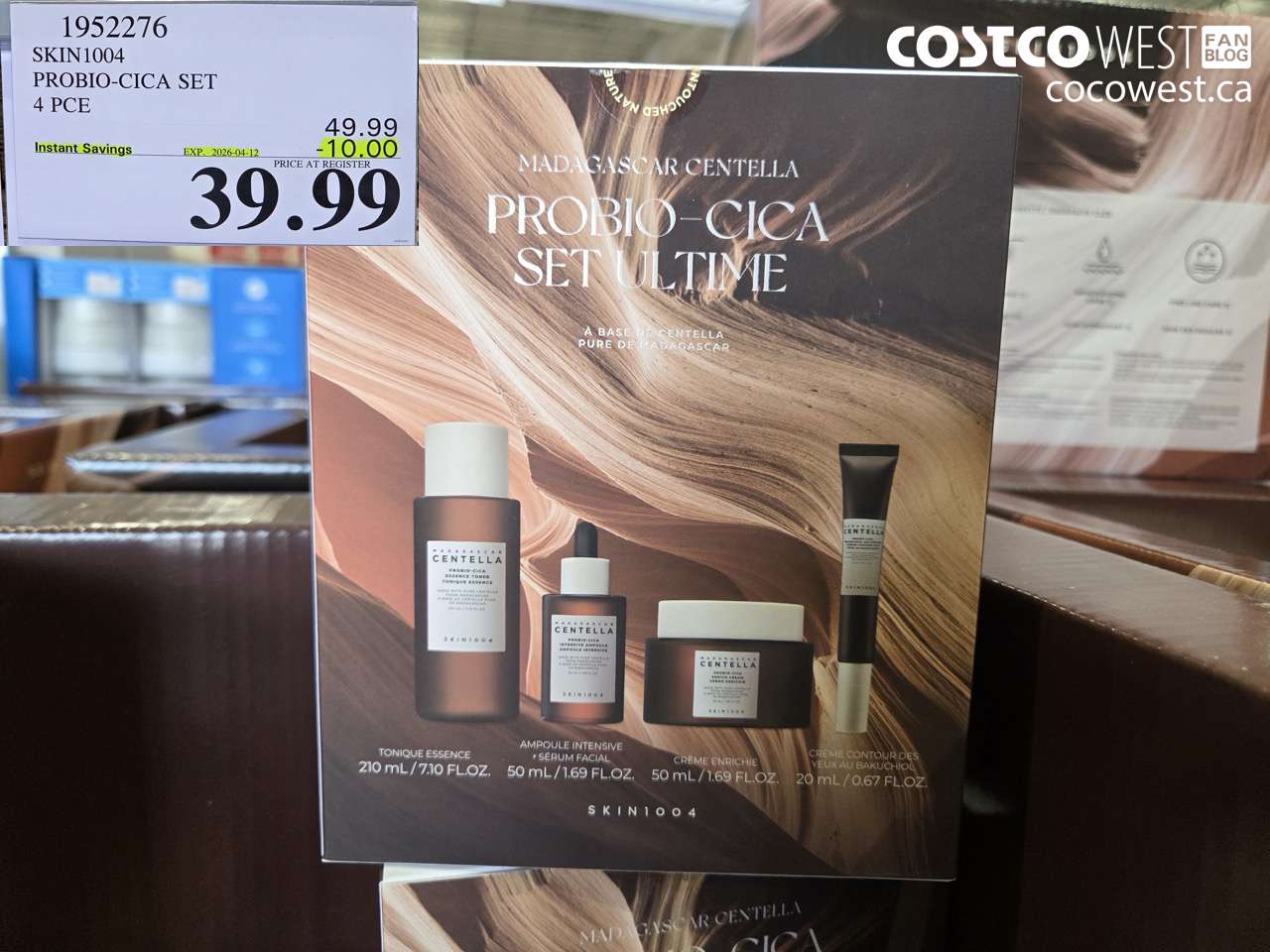 1952276 SKIN1004 PROBIO-CICA SET 4 PCE ($10.00 INSTANT SAVINGS EXPIRES ON 2026-04-12) $39.99