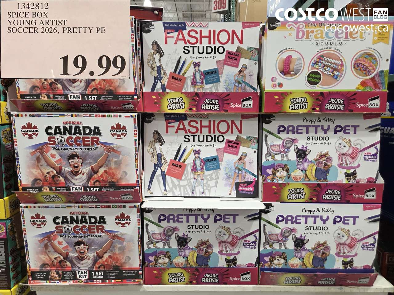 1342812 SPICE BOX YOUNG ARTIST SOCCER 2026, PRETTY PE $19.99