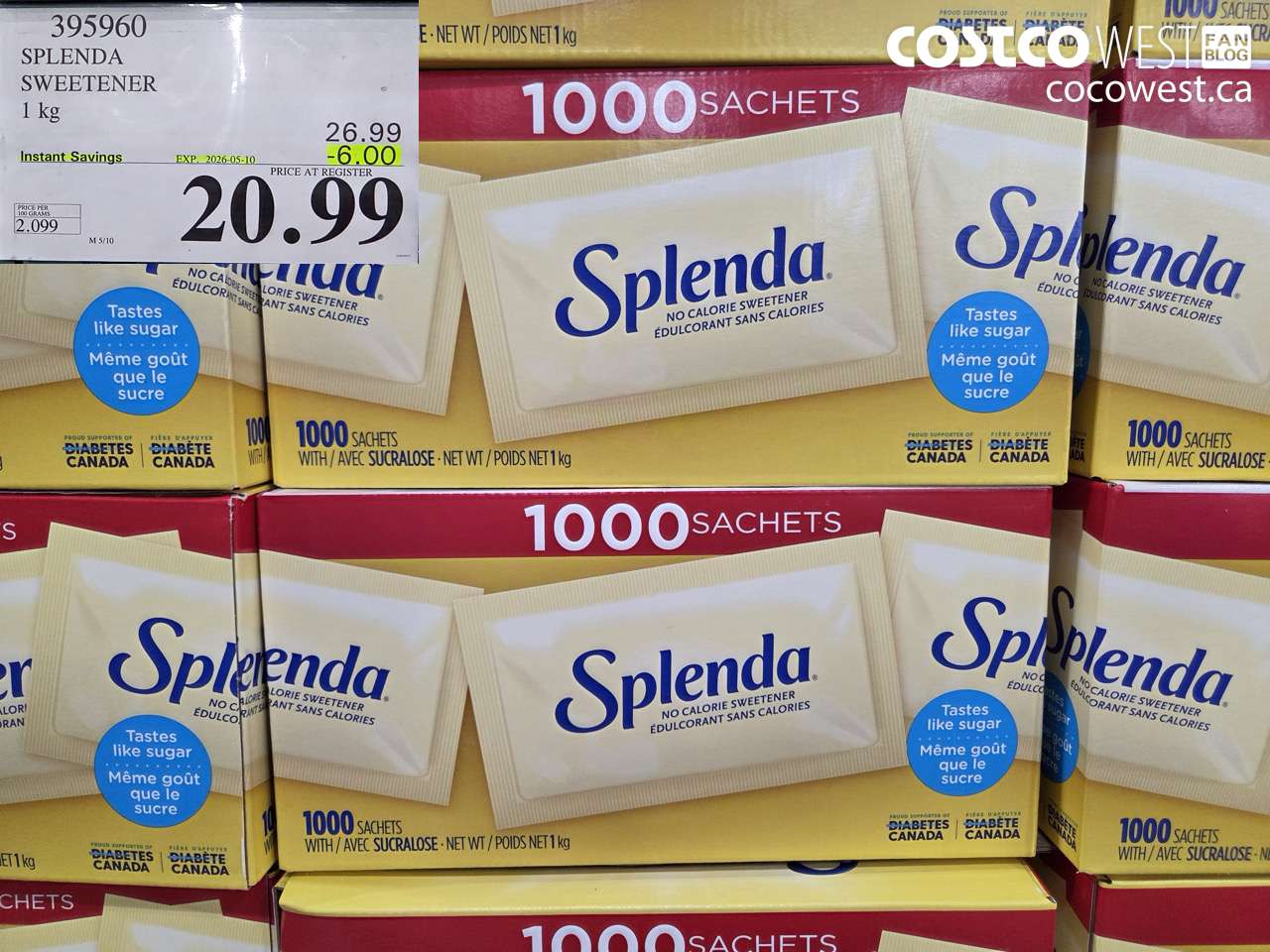 395960 SPLENDA SWEETENER 1 KG ($6.00 INSTANT SAVINGS EXPIRES ON 2026-05-10) $20.99