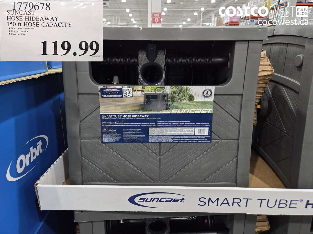 1779678 SUNCAST HOSE HIDEAWAY 150 FT HOSE CAPACITY $119.99