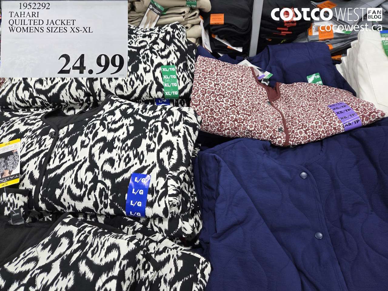 1952292 TAHARI QUILTED JACKET WOMENS SIZES XS-XL $24.99