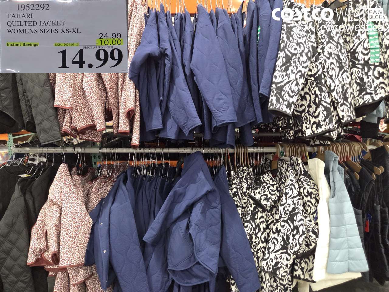 1952292 TAHARI QUILTED JACKET WOMENS SIZES XS-XL ($10.00 INSTANT SAVINGS EXPIRES ON 2026-05-10) $14.99