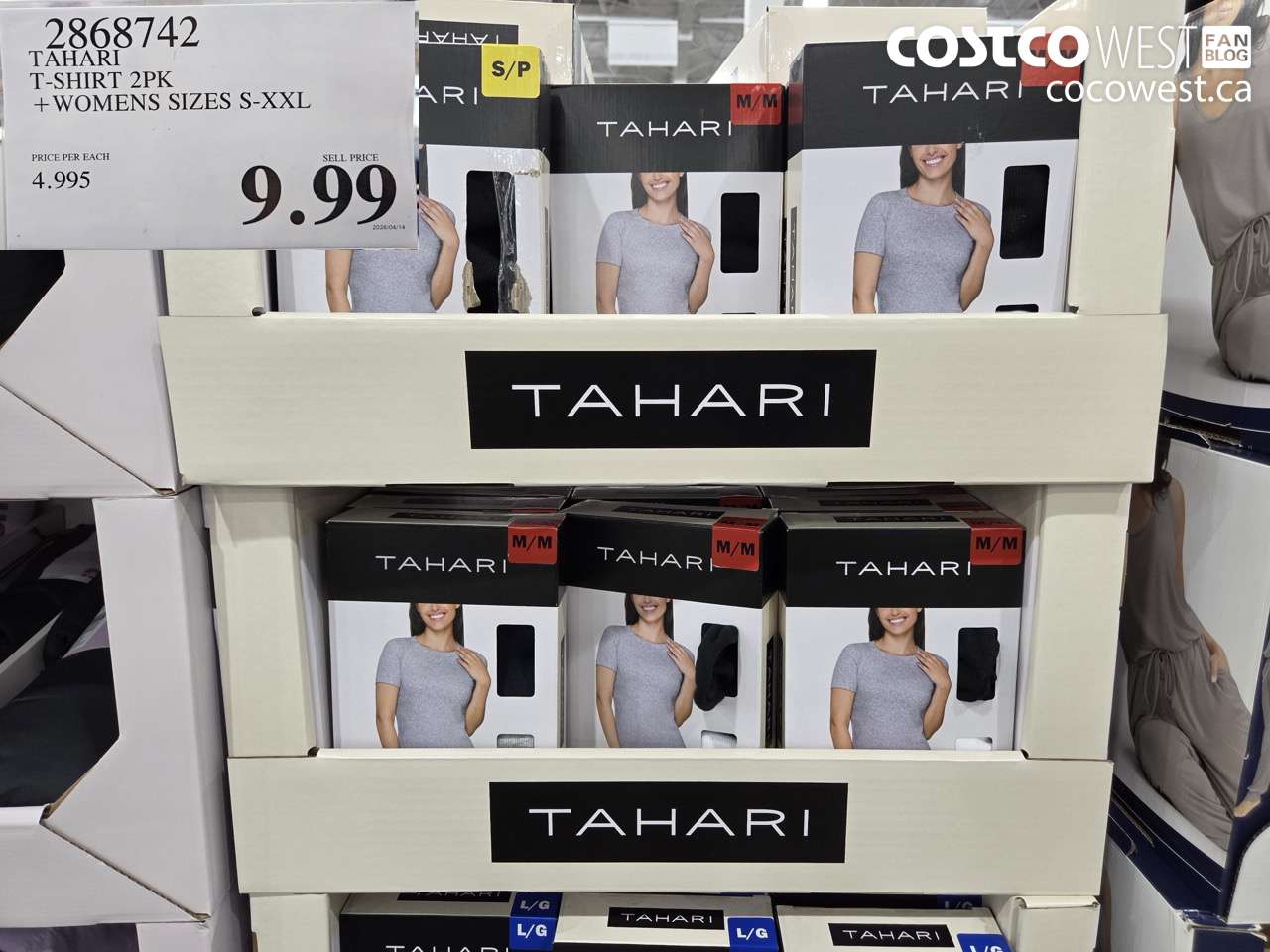 2868742 TAHARI T-SHIRT 2PK WOMENS SIZES S-XXL $9.99