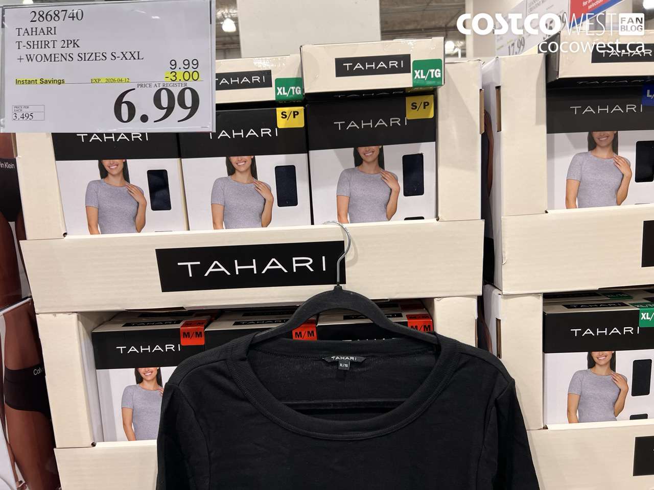 2868740 TAHARI T-SHIRT 2PK + WOMENS SIZES S-XXL ($3.00 INSTANT SAVINGS EXPIRES ON 2026-04-12) $6.99