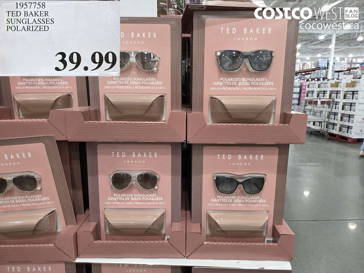 1957758 TED BAKER SUNGLASSES POLARIZED $39.99