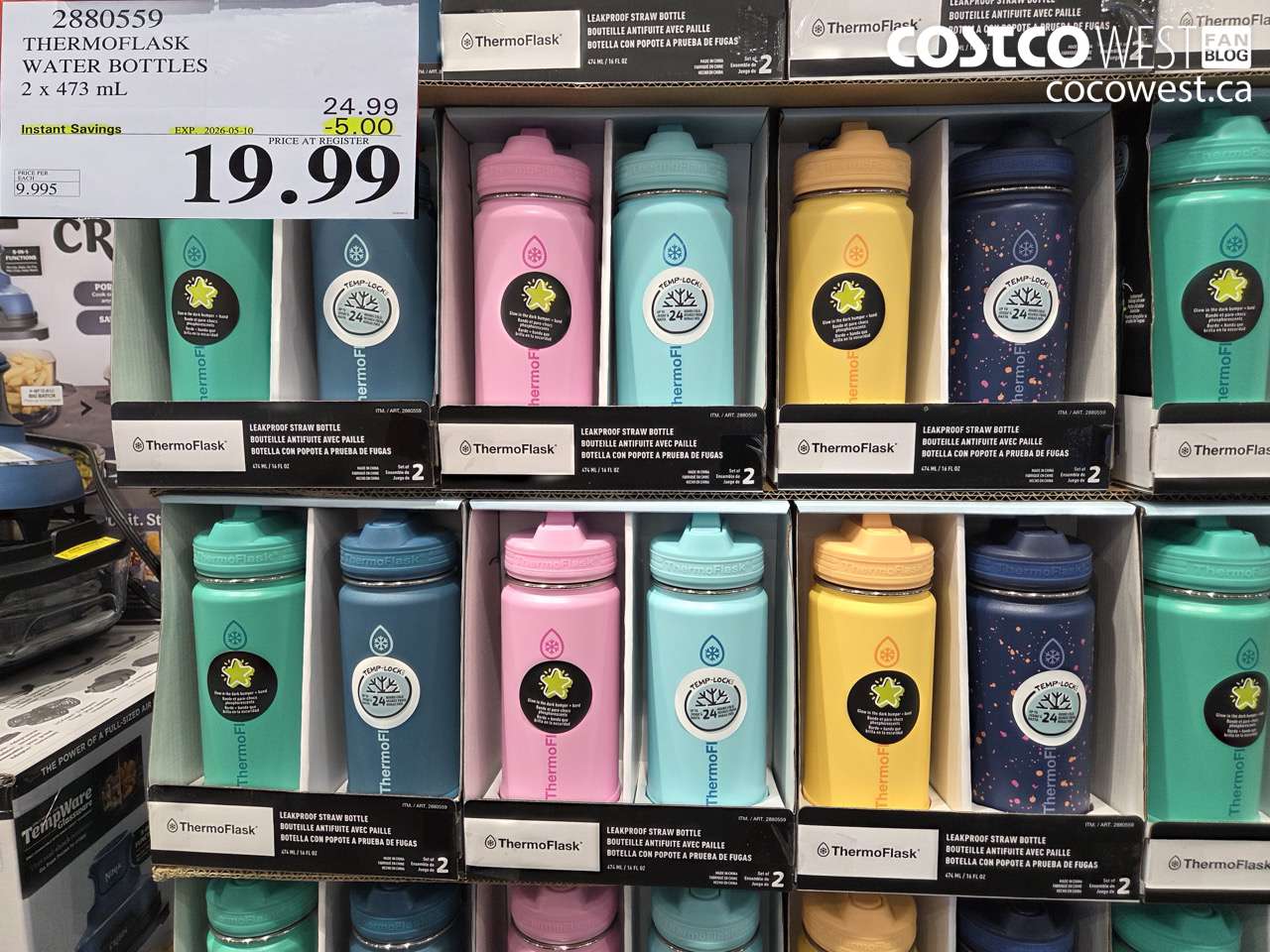 2880559 THERMOFLASK WATER BOTTLES 2 X 473 ML ($5.00 INSTANT SAVINGS EXPIRES ON 2026-05-10) $19.99