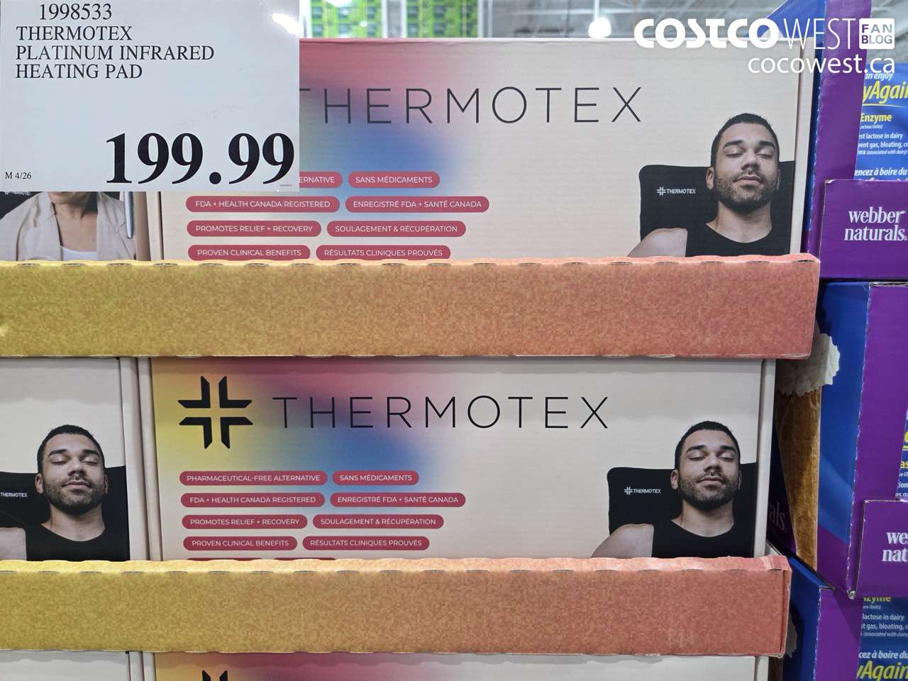 1998533 THERMOTEX PLATINUM INFRARED HEATING PAD $199.99