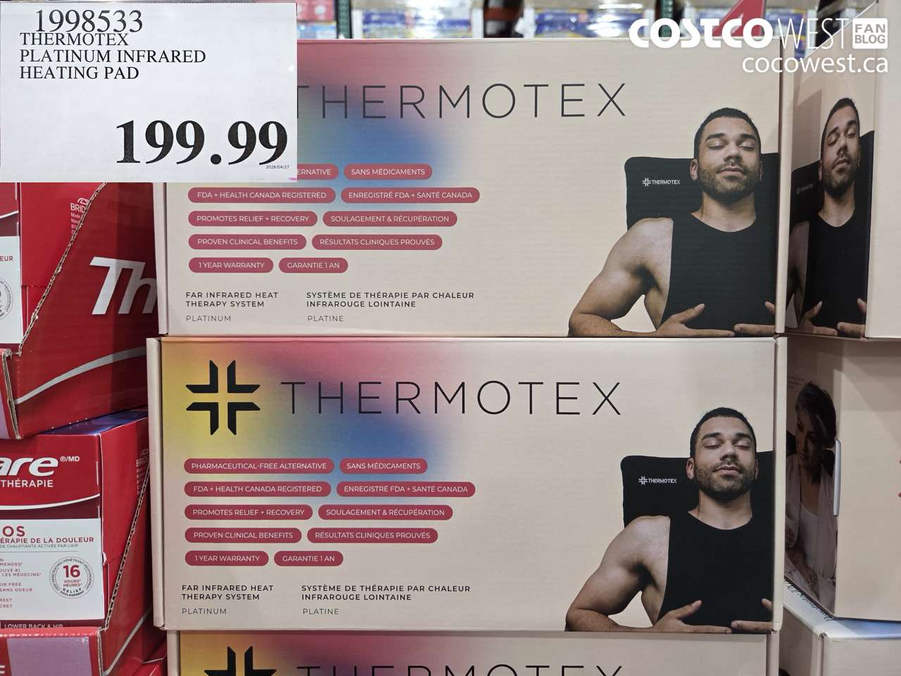 1998533 THERMOTEX PLATINUM INFRARED HEATING PAD $199.99