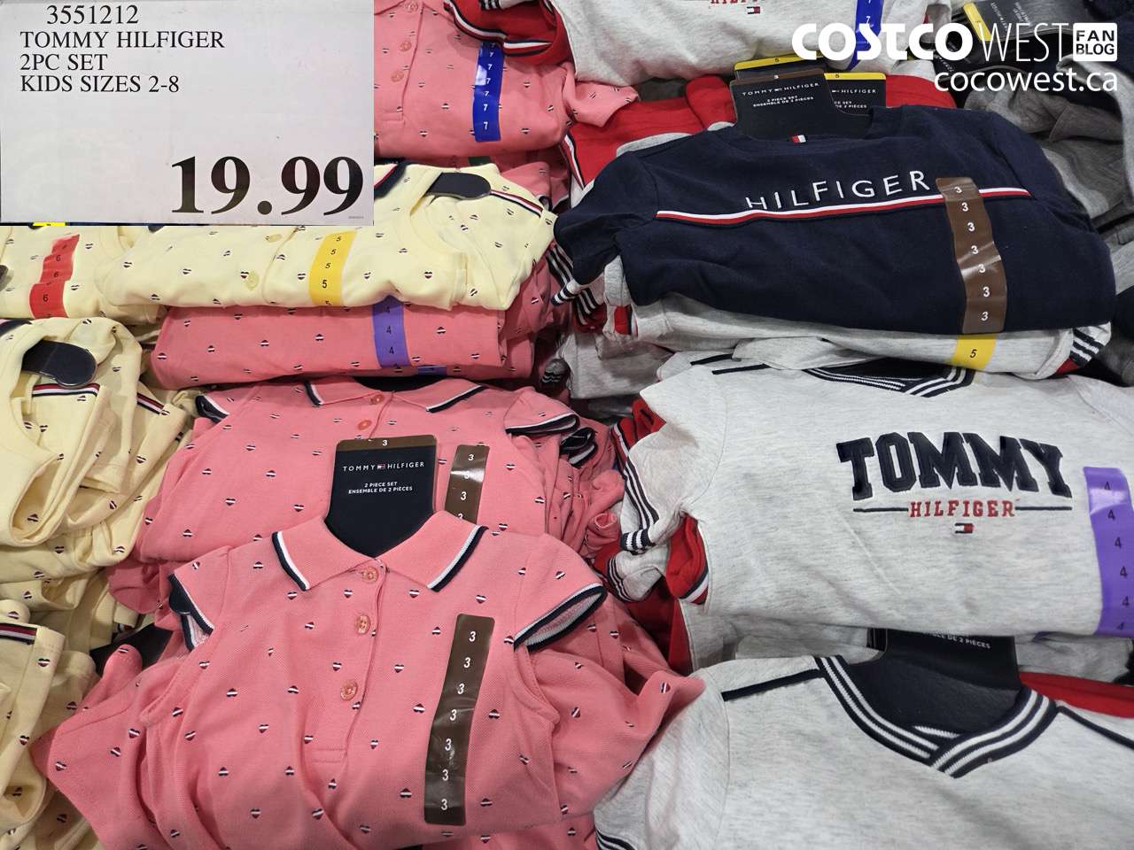 3551212 TOMMY HILFIGER 2PC SET KIDS SIZES 2-8 $19.99
