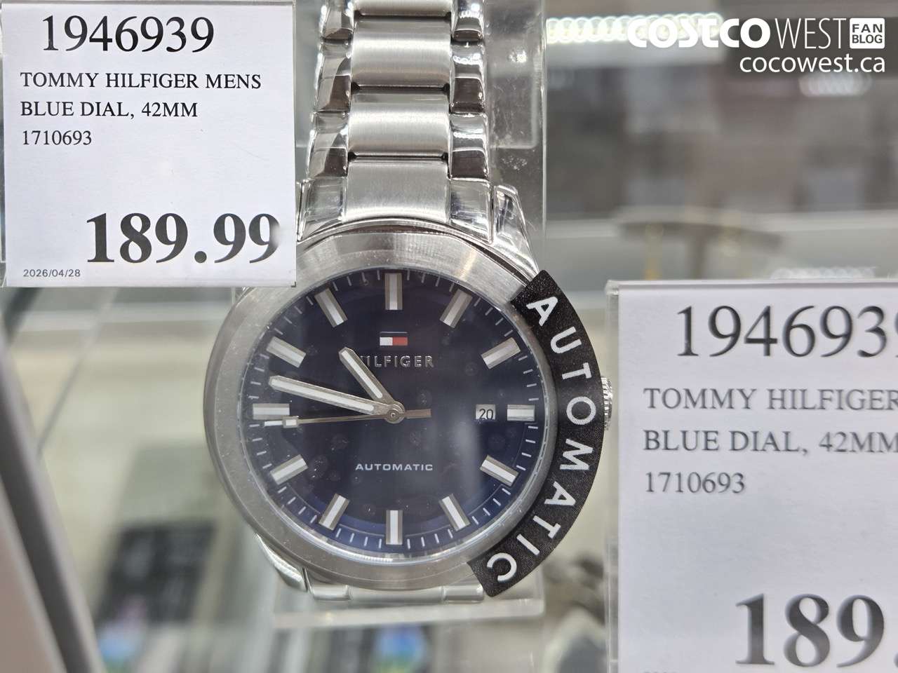 1946939 TOMMY HILFIGER MENS BLUE DIAL, 42MM 1710693 $189.99