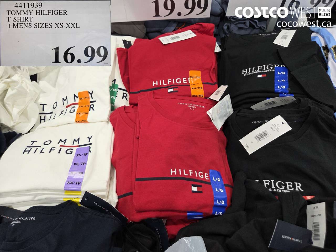 4411939 TOMMY HILFIGER T-SHIRT + MENS SIZES XS-XXL $16.99