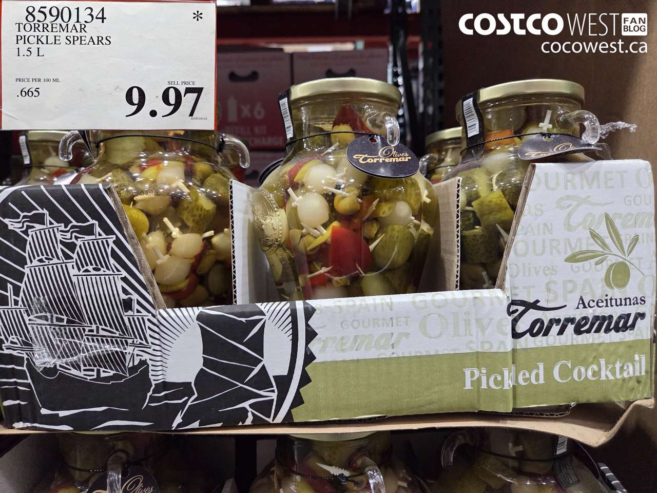 8590134 TORREMAR PICKLE SPEARS 1.5 L $9.97