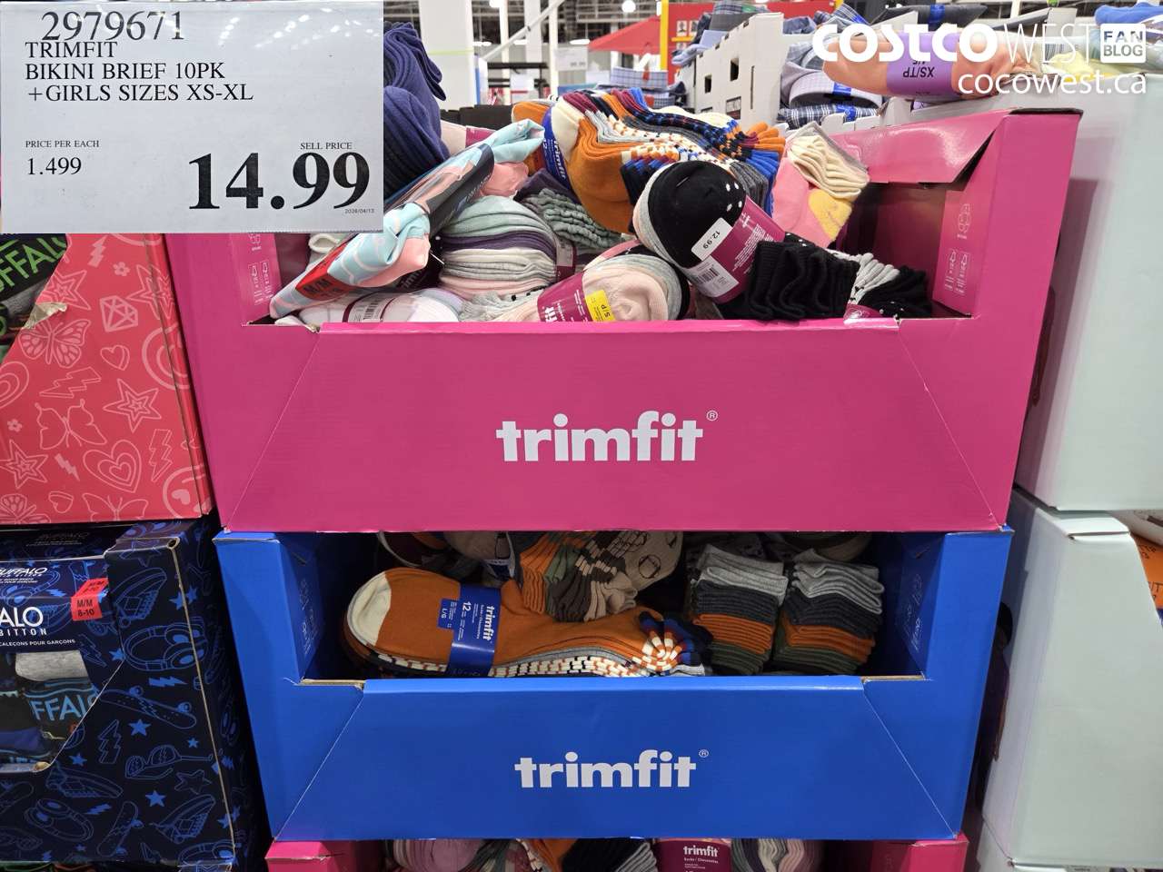 2979671 TRIMFIT BIKINI BRIEF 10PK + GIRLS SIZES XS-XL $14.99