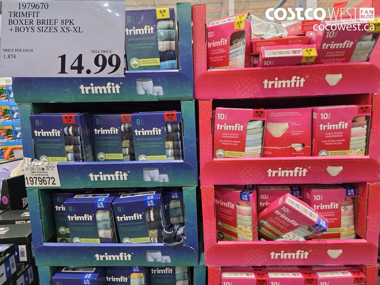 1979670 TRIMFIT BOXER BRIEF 8PK + BOYS SIZES XS-XL $14.99