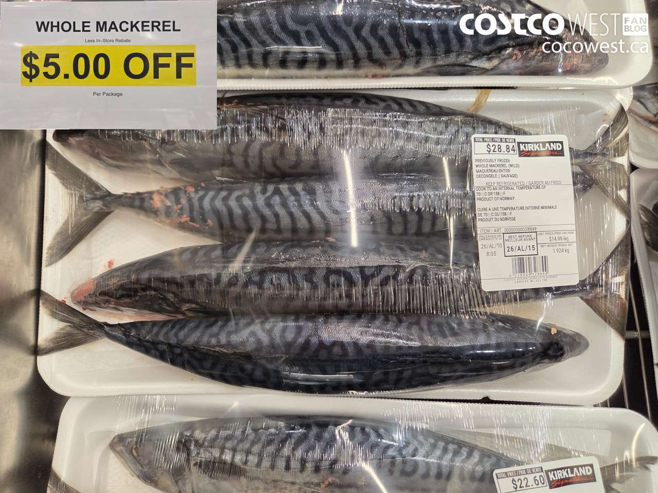 28849 WHOLE MACKEREL ($5.00 INSTANT SAVINGS)