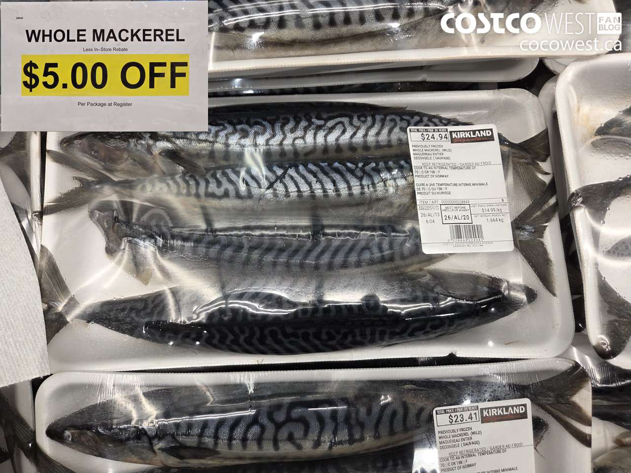 28849 WHOLE MACKEREL ($5.00 INSTANT SAVINGS)