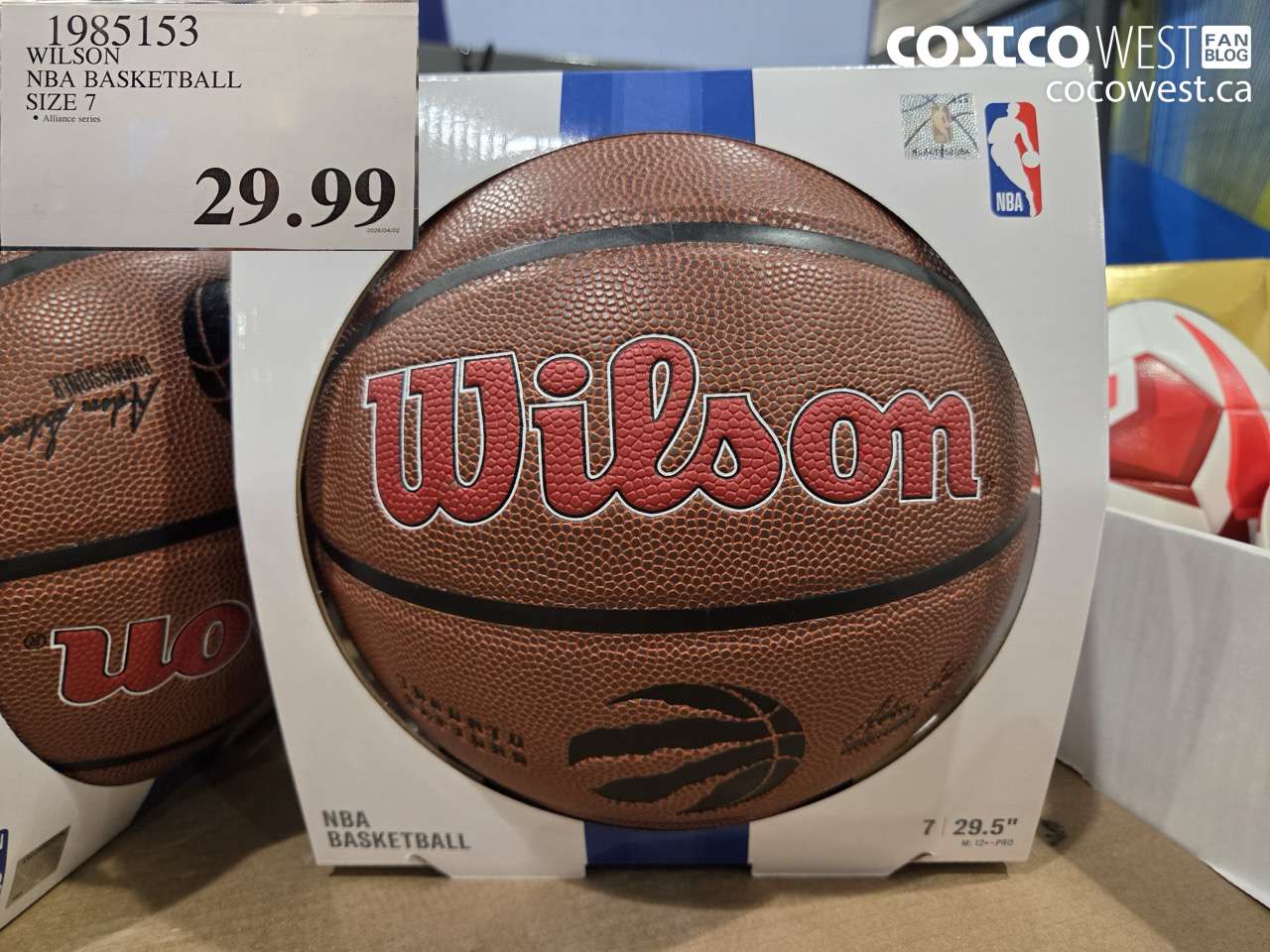1985153 WILSON NBA BASKETBALL SIZE 7 $29.99