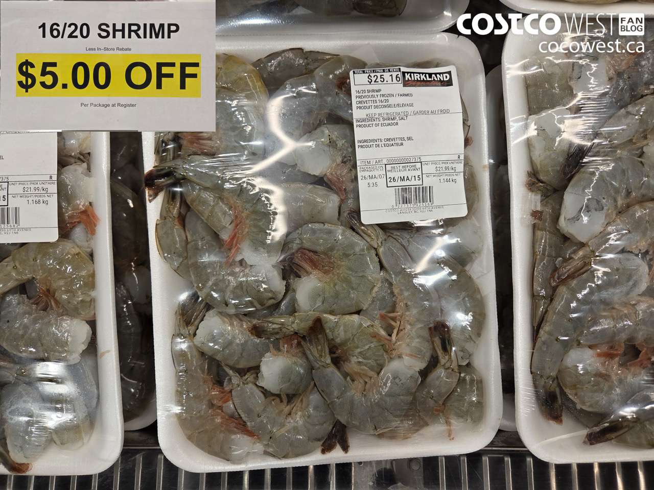 47886 16/20 SHRIMP ($5.00 INSTANT SAVINGS)
