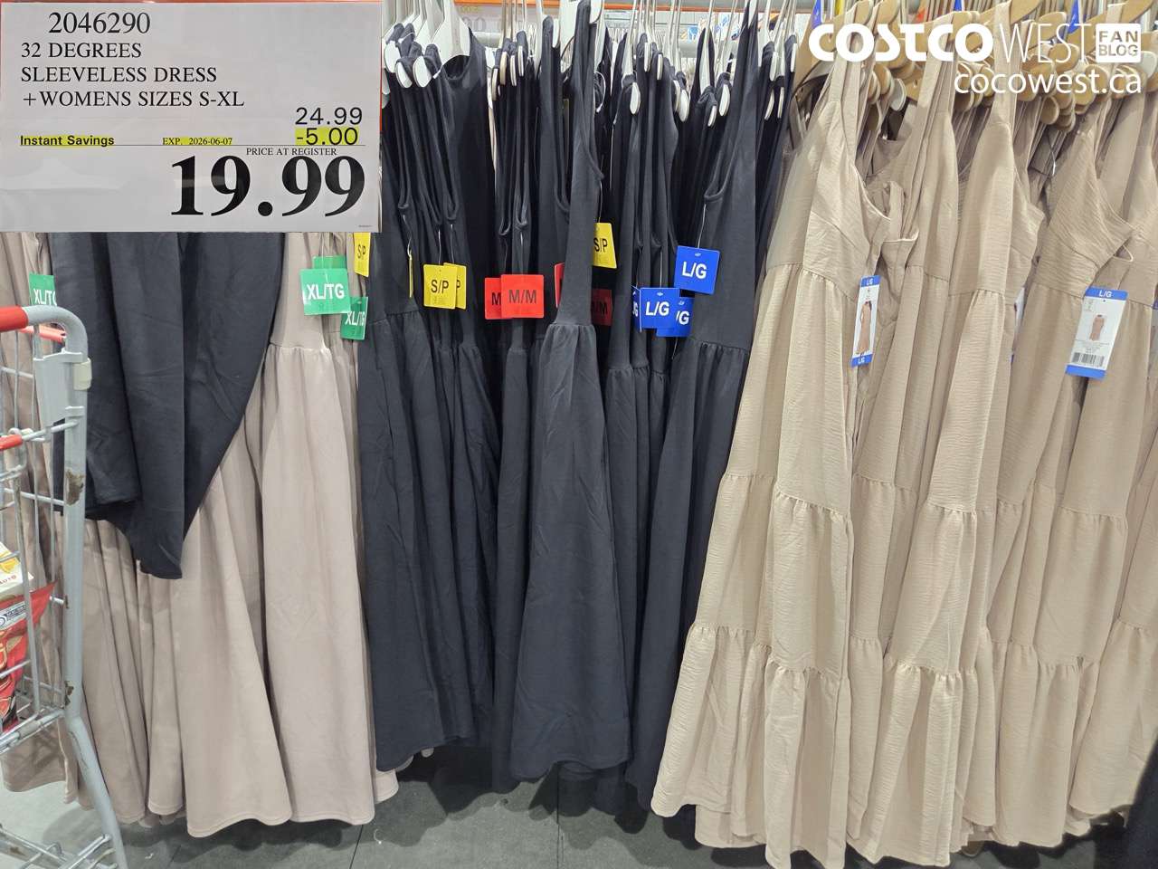 2046290 32 DEGREES SLEEVELESS DRESS + WOMENS SIZES S-XL ($5.00 INSTANT SAVINGS EXPIRES ON 2026-06-07) $19.99