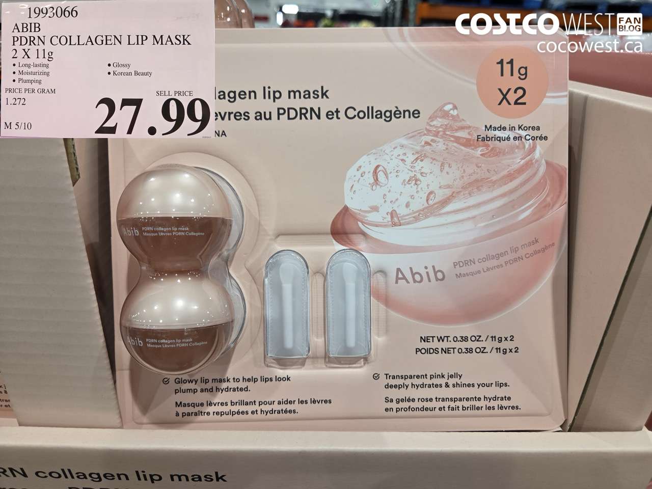 1993066 ABIB PDRN COLLAGEN LIP MASK 2 X 11g $27.99