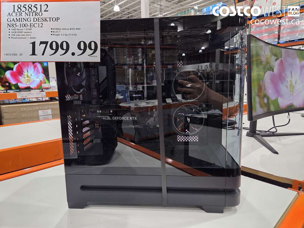 1858512 ACER NITRO GAMING DESKTOP N85-100-EC12 $1799.99