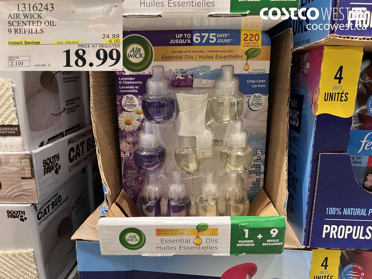1316243 AIR WICK SCENTED OIL 9 REFILLS ($6.00 INSTANT SAVINGS EXPIRES ON 2026-06-07) $18.99
