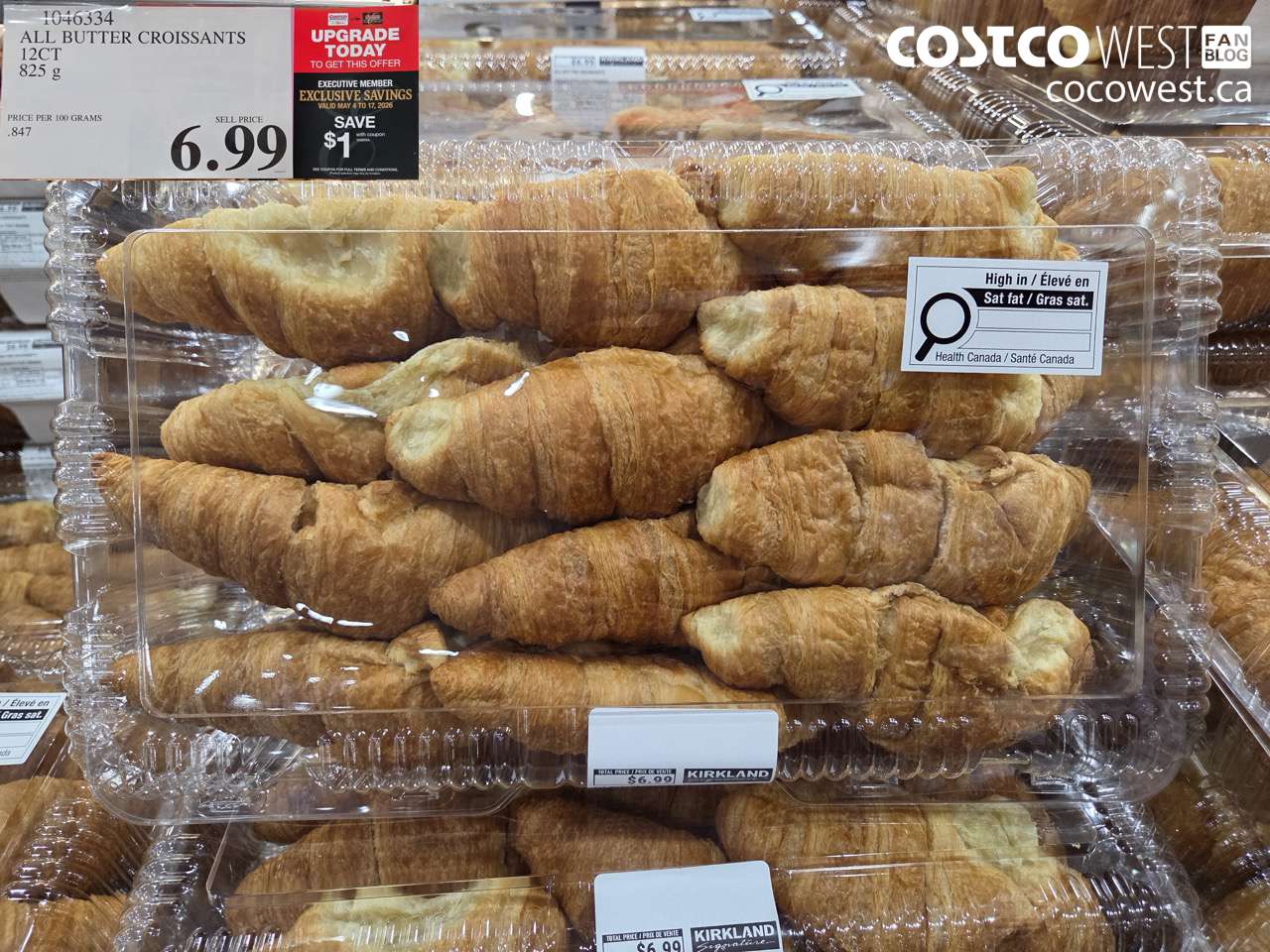 1046334 ALL BUTTER CROISSANTS 12CT 825 G ($1.00 INSTANT SAVINGS EXPIRES ON 2026-05-17) $5.99