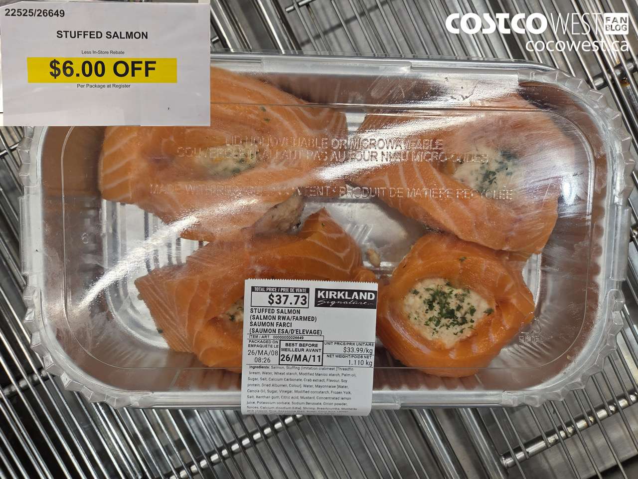 22525 (ALSO 26649) STUFFED SALMON ($6.00 INSTANT SAVINGS)