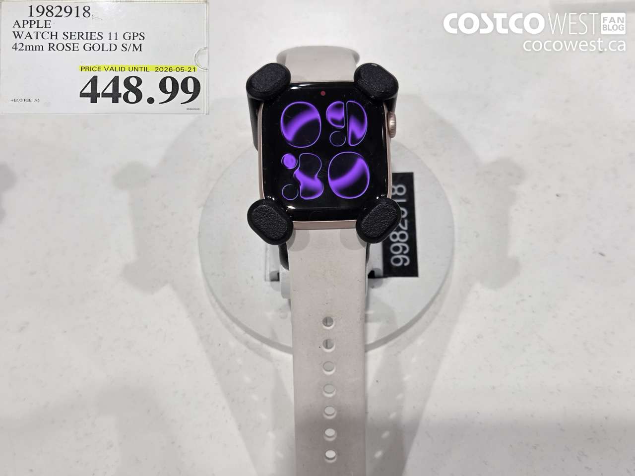 1982918 APPLE WATCH SERIES 11 GPS 42MM ROSE GOLD S/M (EXPIRES ON 2026-05-21) $448.99