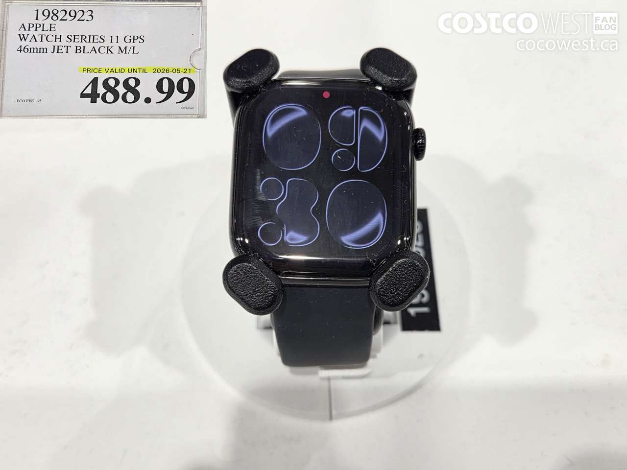 1982923 APPLE WATCH SERIES 11 GPS 46MM JET BLACK M/L (EXPIRES ON 2026-05-21) $488.99