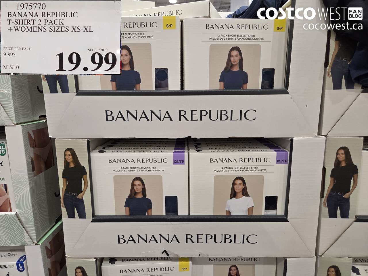 1975770 BANANA REPUBLIC T-SHIRT 2 PACK + WOMENS SIZES XS-XL $19.99