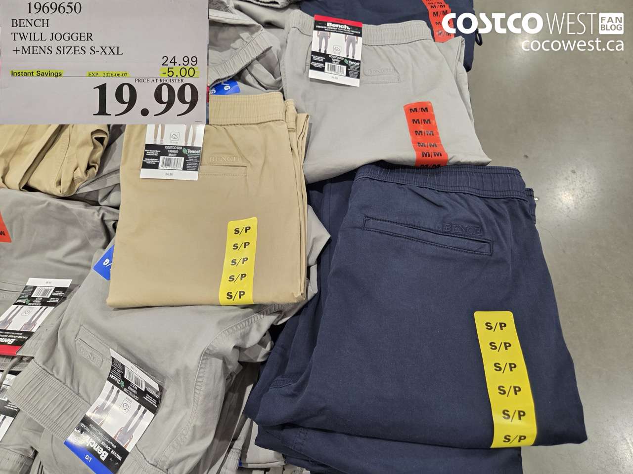 1969650 BENCH TWILL JOGGER MENS SIZES S-XXL ($5.00 INSTANT SAVINGS EXPIRES ON 2026-06-07) $19.99