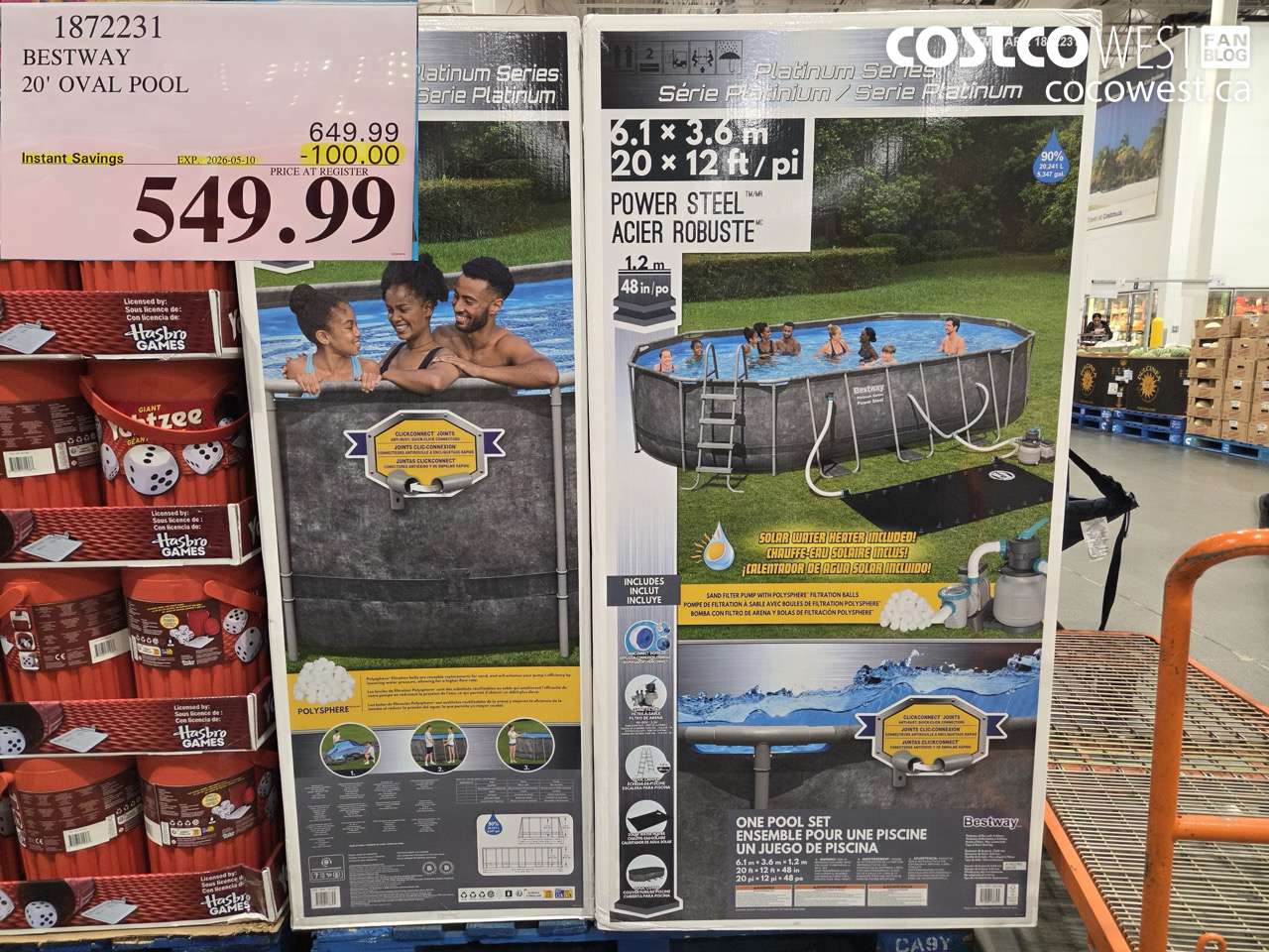 1872231 BESTWAY 20' OVAL POOL ($100.00 INSTANT SAVINGS EXPIRES ON 2026-05-10) $549.99