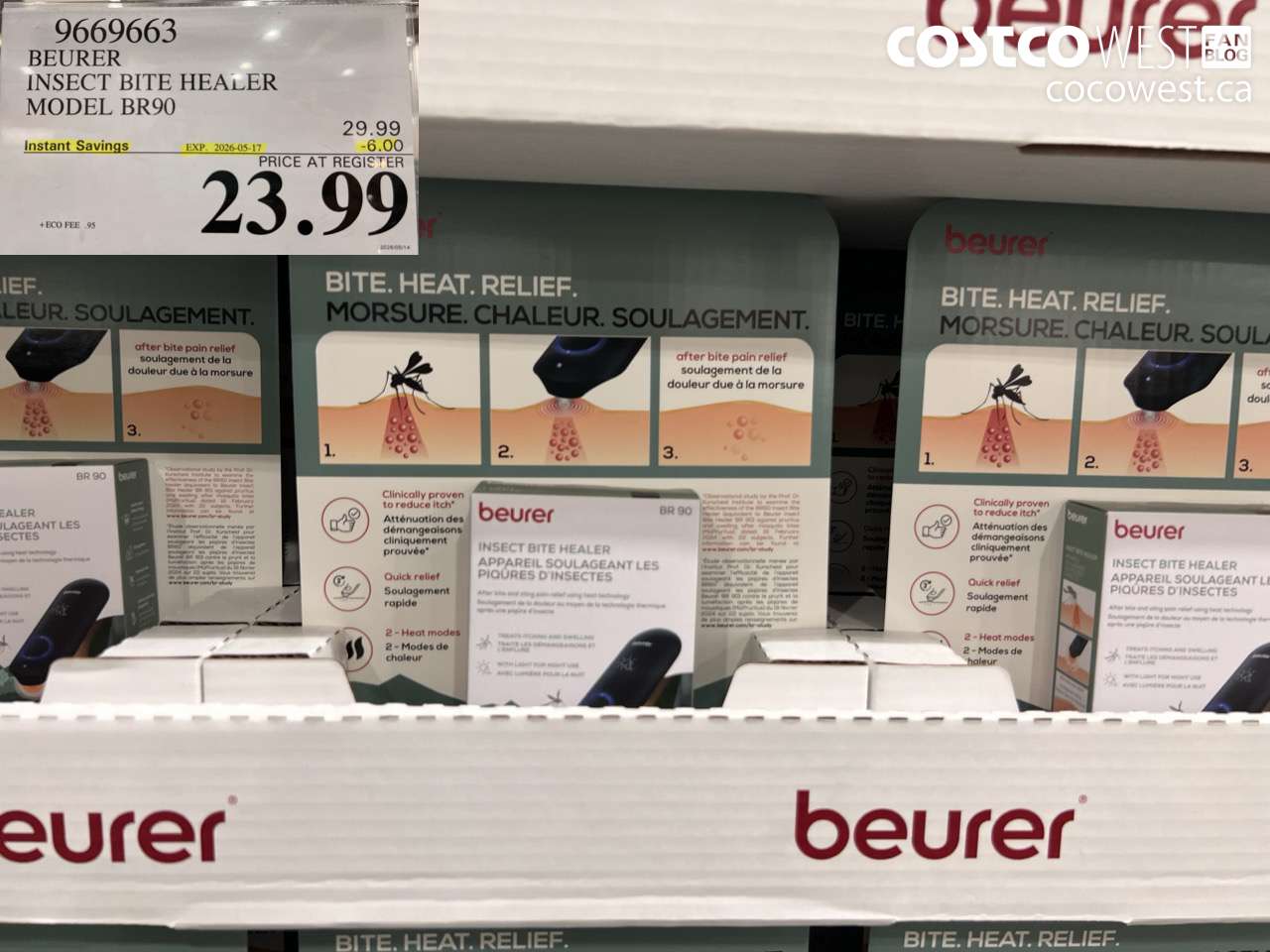 9669663 BEURER INSECT BITE HEALER MODEL BR90 ($6.00 INSTANT SAVINGS EXPIRES ON 2026-05-17) $23.99