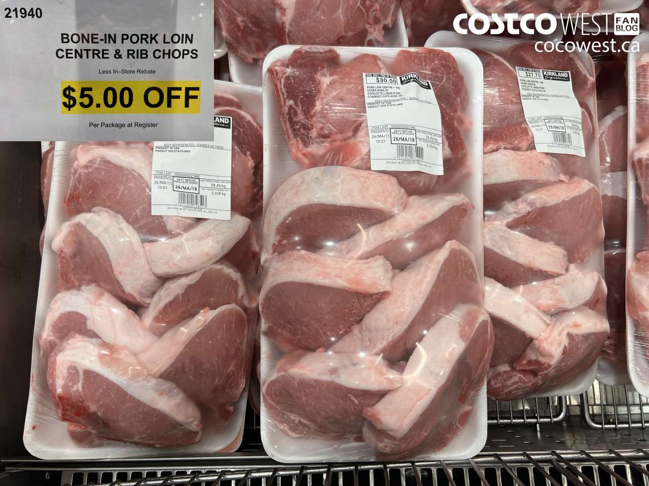 21940 BONE-IN PORK LOIN CENTRE & RIB CHOPS ($5.00 INSTANT SAVINGS)