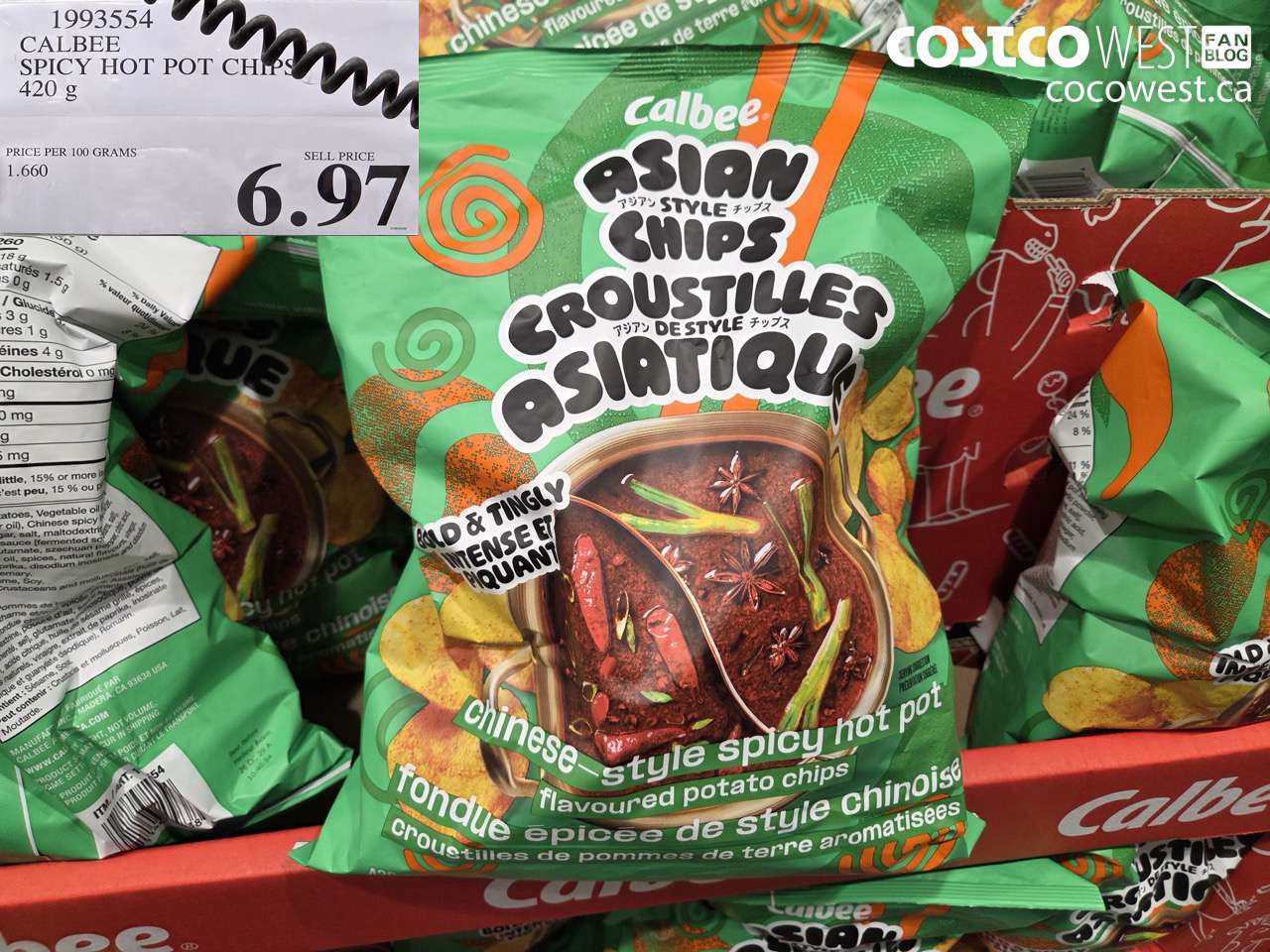 1993554 CALBEE SPICY HOT POT CHIPS 420 G $6.97