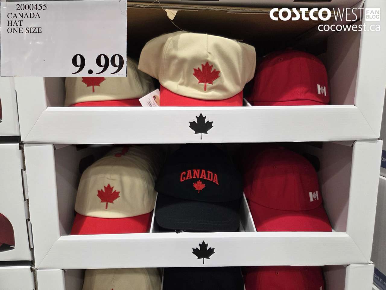 2000455 CANADA HAT ONE SIZE $9.99