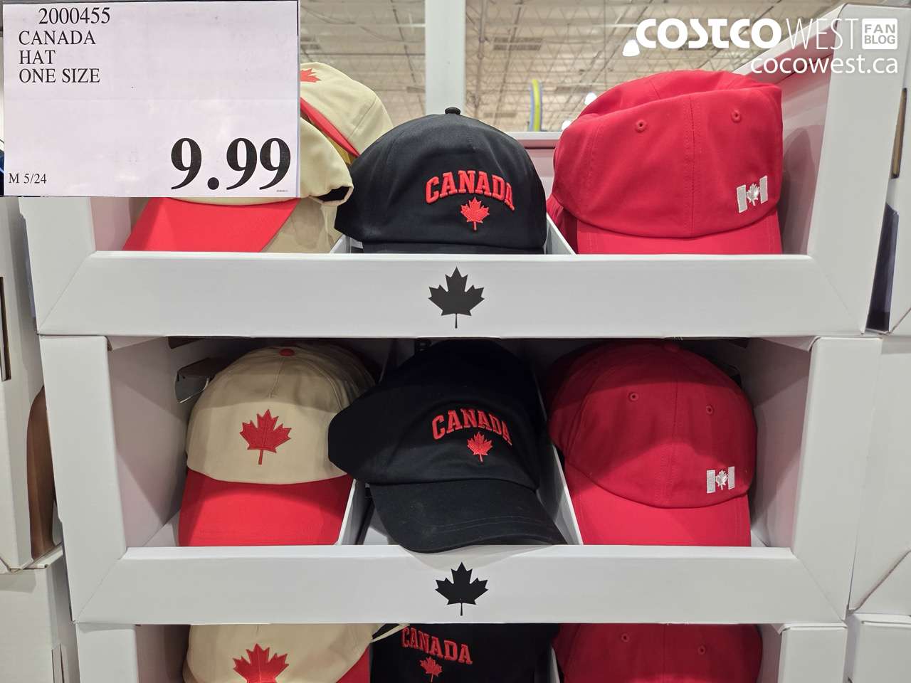 2000455 CANADA HAT ONE SIZE $9.99
