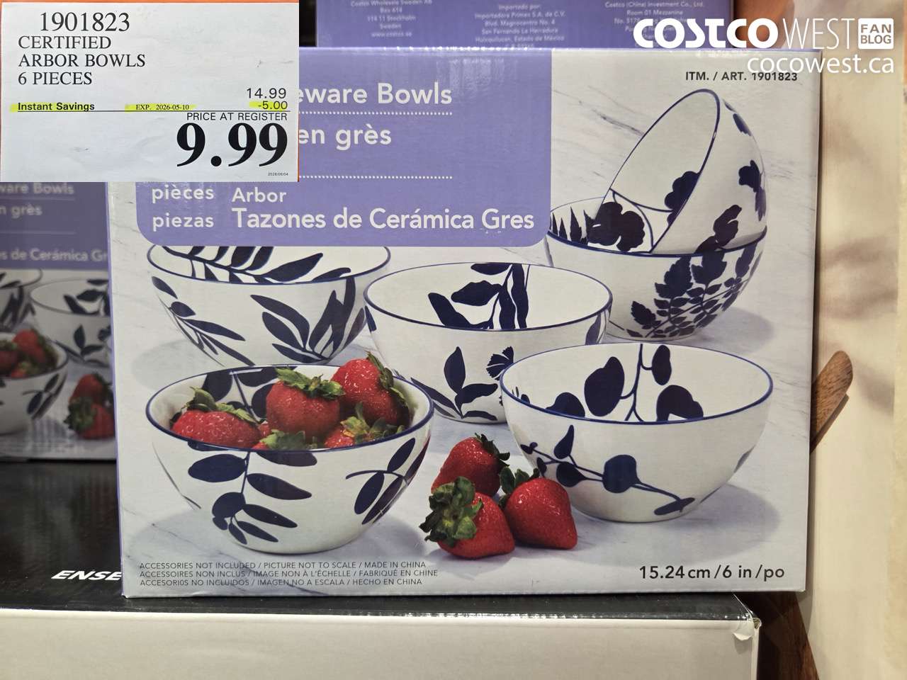 1901823 CERTIFIED ARBOR BOWLS 6 PIECES ($5.00 INSTANT SAVINGS EXPIRES ON 2026-05-10) $9.99