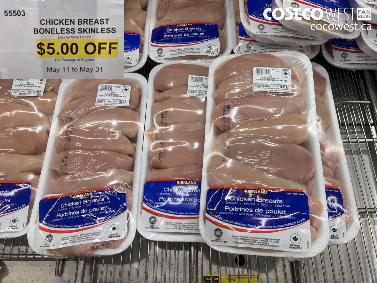 55503 CHICKEN BREAST BONELESS SKINLESS ($5.00 INSTANT SAVINGS EXPIRES ON 2026-05-31)