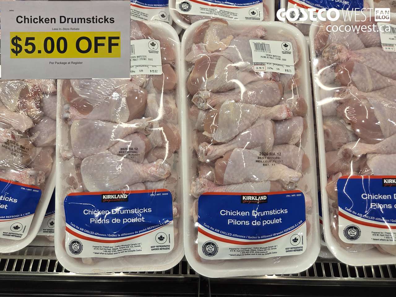 55502 CHICKEN DRUMSTICKS ($5.00 INSTANT SAVINGS)