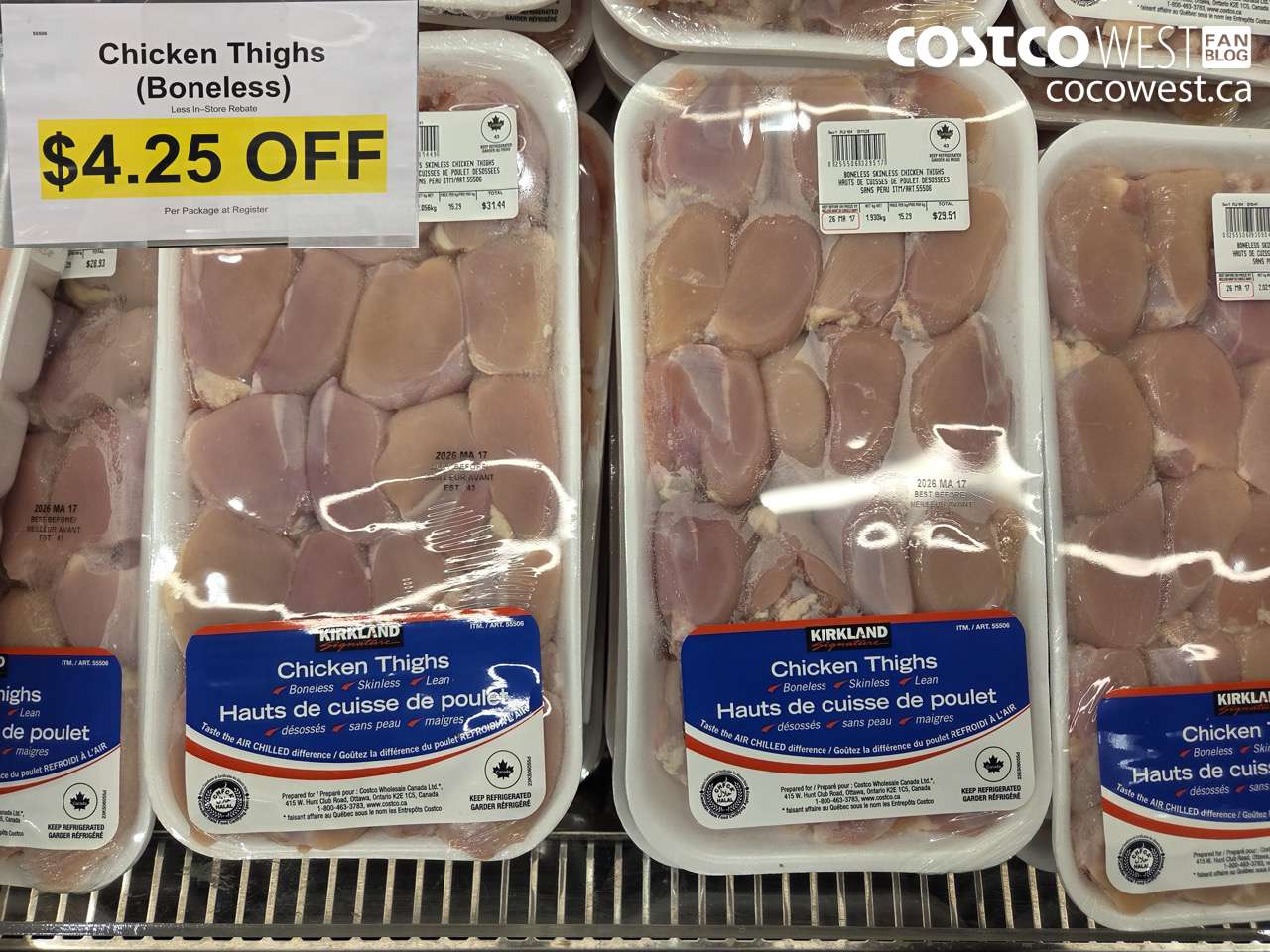 55506 CHICKEN THIGHS (BONELESS) ($4.25 INSTANT SAVINGS)