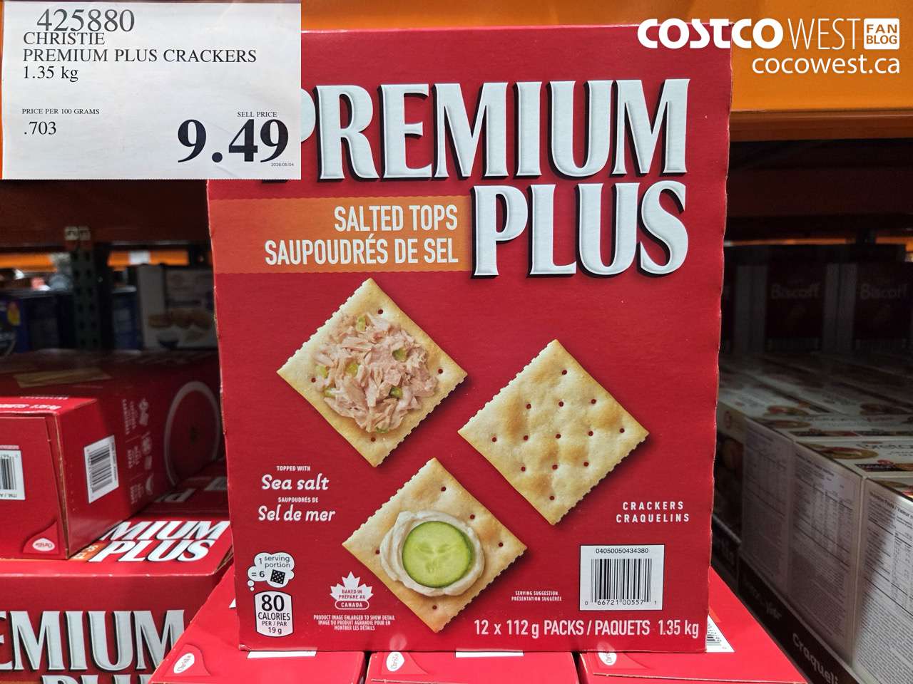 425880 CHRISTIE PREMIUM PLUS CRACKERS 1.35 KG $9.49
