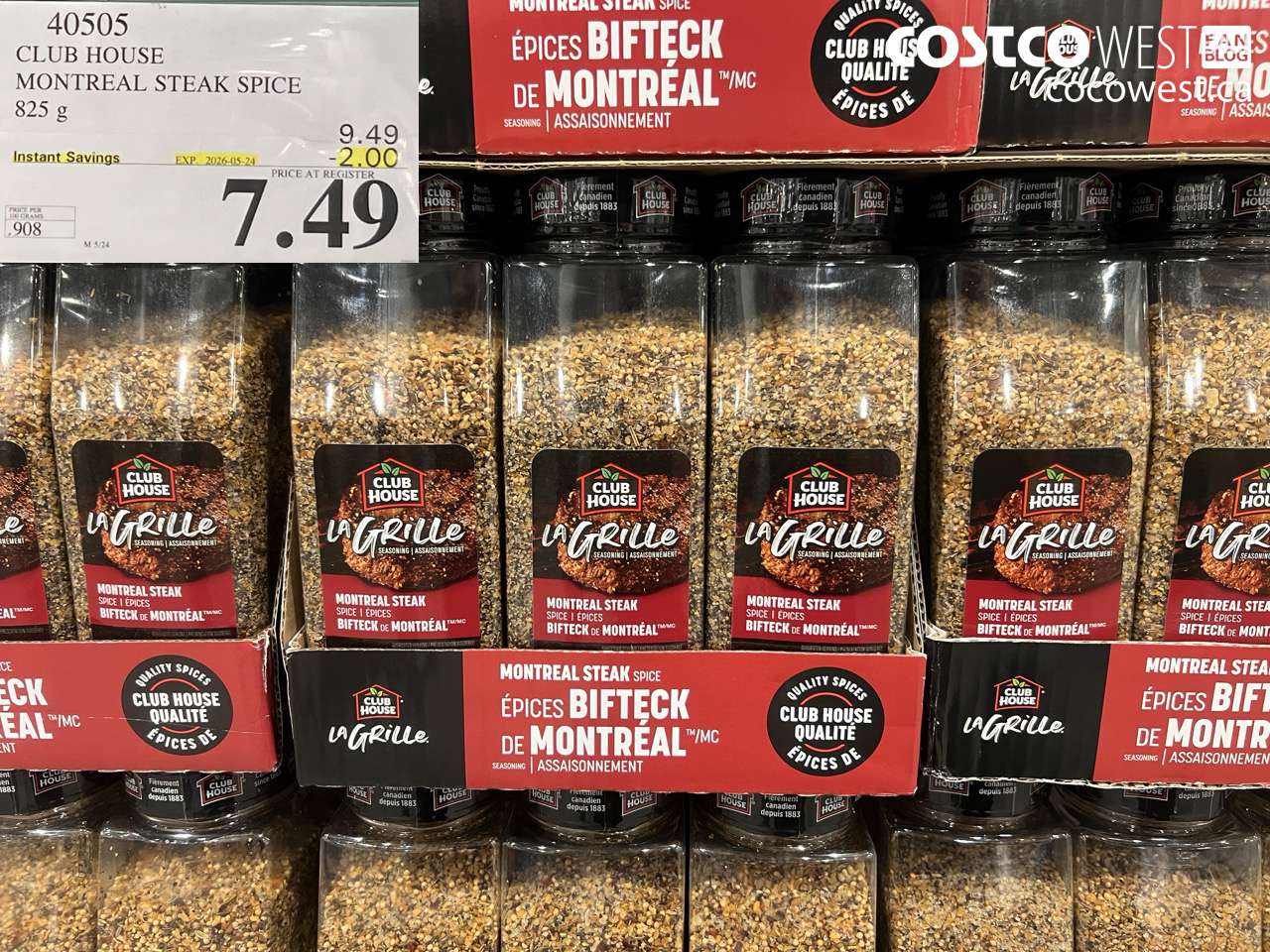 40505 CLUB HOUSE MONTREAL STEAK SPICE 825 G ($2.00 INSTANT SAVINGS EXPIRES ON 2026-05-24) $7.49